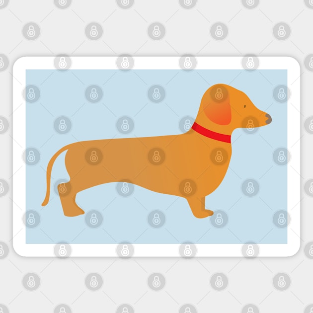 Sausage Dog Single Magnet by PhoebeMobbs